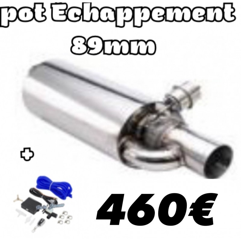 89 - Pot échappement Borla clapet pneumatique + boîtier gestion clapet