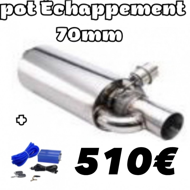 70 - Pot échappement Borla clapet pneumatique + boîtier gestion clapet