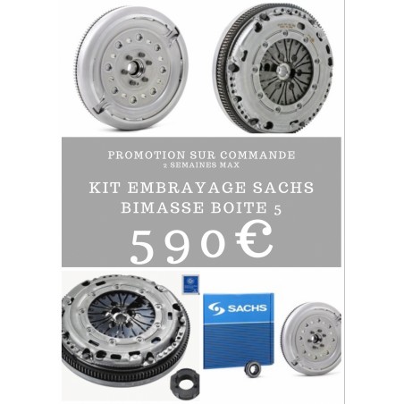 Promo commande Kit embrayage bimasse sachs pour 1.9 tdi boite 5