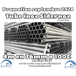 Promo septembre tube inox...