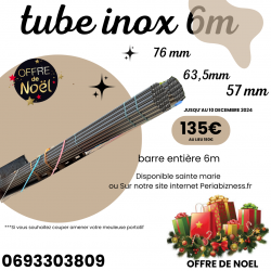 Promo  tube inox 6m - 76 -...