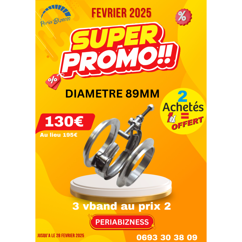 promo février 3 vbands 89mm au prix de 2