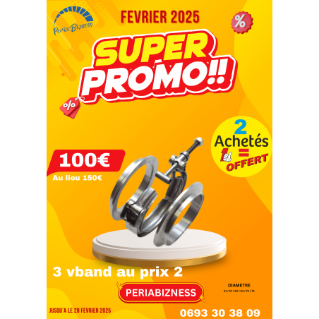 Promo février lot 3 vband au prix 2