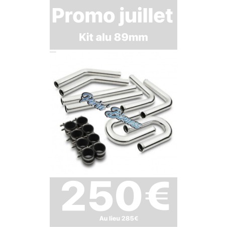 Promo juillet Kit aluminium 89mm 3.5’ admission circuit échangeur