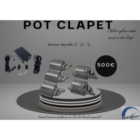 Pot clapet + boitier pompe a vide integre