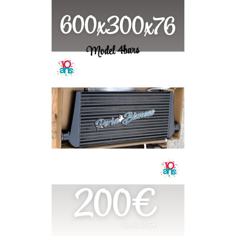 ✨ Offre anniversaire ✨Échangeur intercooler 600x300x76 universel