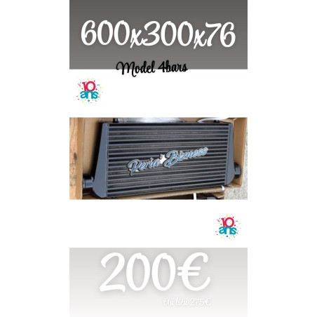 ✨ Offre anniversaire ✨Échangeur intercooler 600x300x76 universel