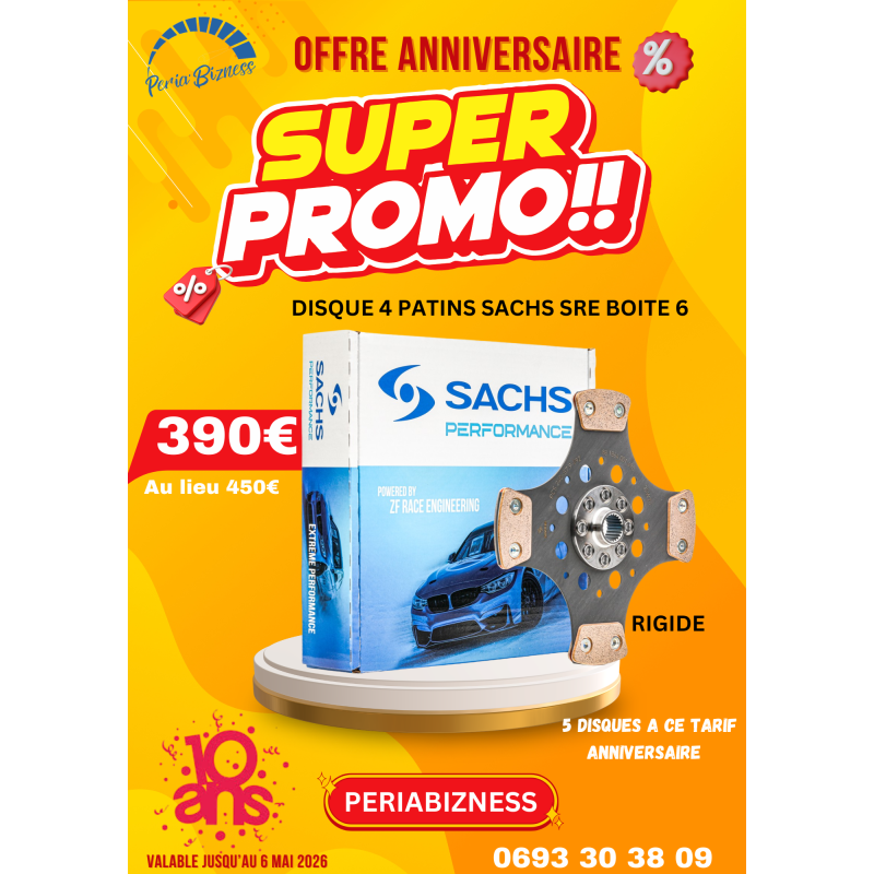 Offre anniversaire 1.9 tdi boite 6 sre Disque d'embrayage - SACHS Racing