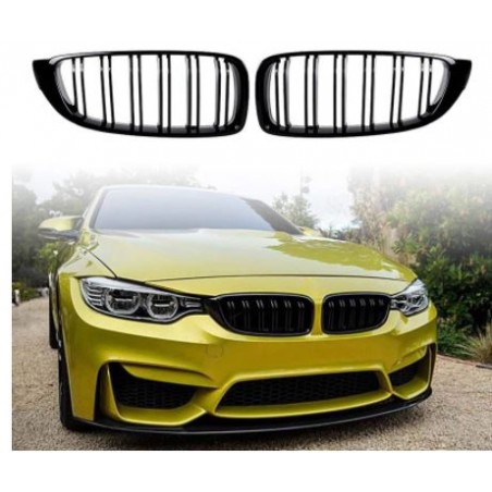 Calandre Avant Noire Brillant Pour BMW Série 4 (F32, F33, F36) Et M3/M4 (F80, F82) 2013-2018 - Neuf