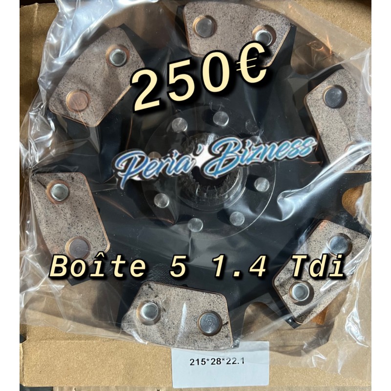 Disque embrayage 6 patins 1.4 tdi renforcé