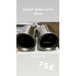 Embout double sortie 89mm