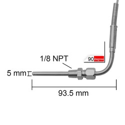 Manomètre digital température échappement egt + sonde inclus