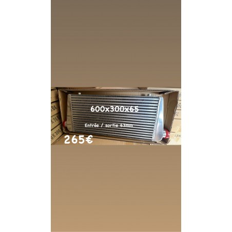 Intercooler Échangeur intercooler 600x300x63 universel Echangeur